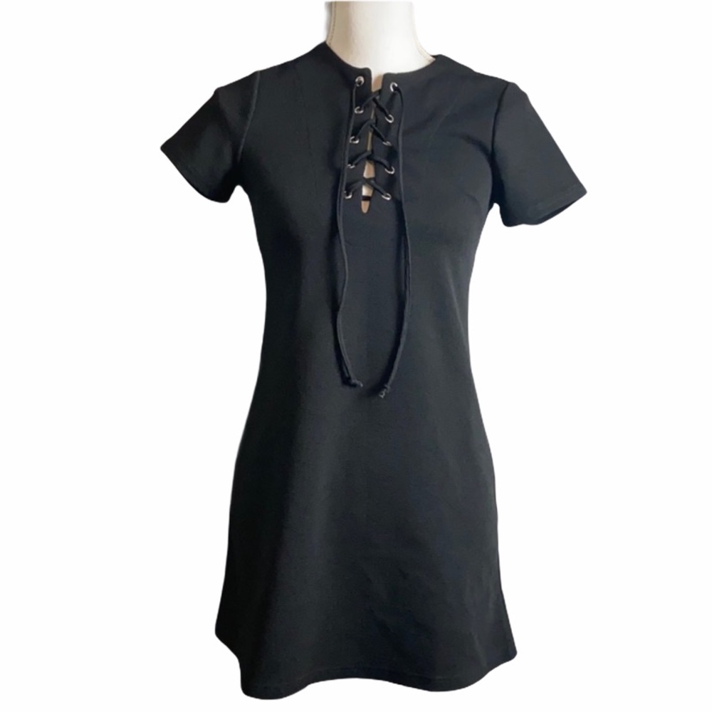 Bleuh ciel Black casual slip on dress size XS